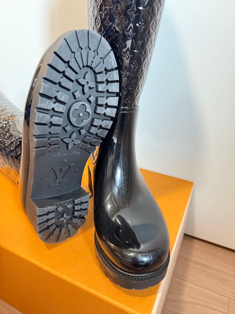 LOUIS VUITTON レインブーツ サイズ:37(23.5cm〜24cm)