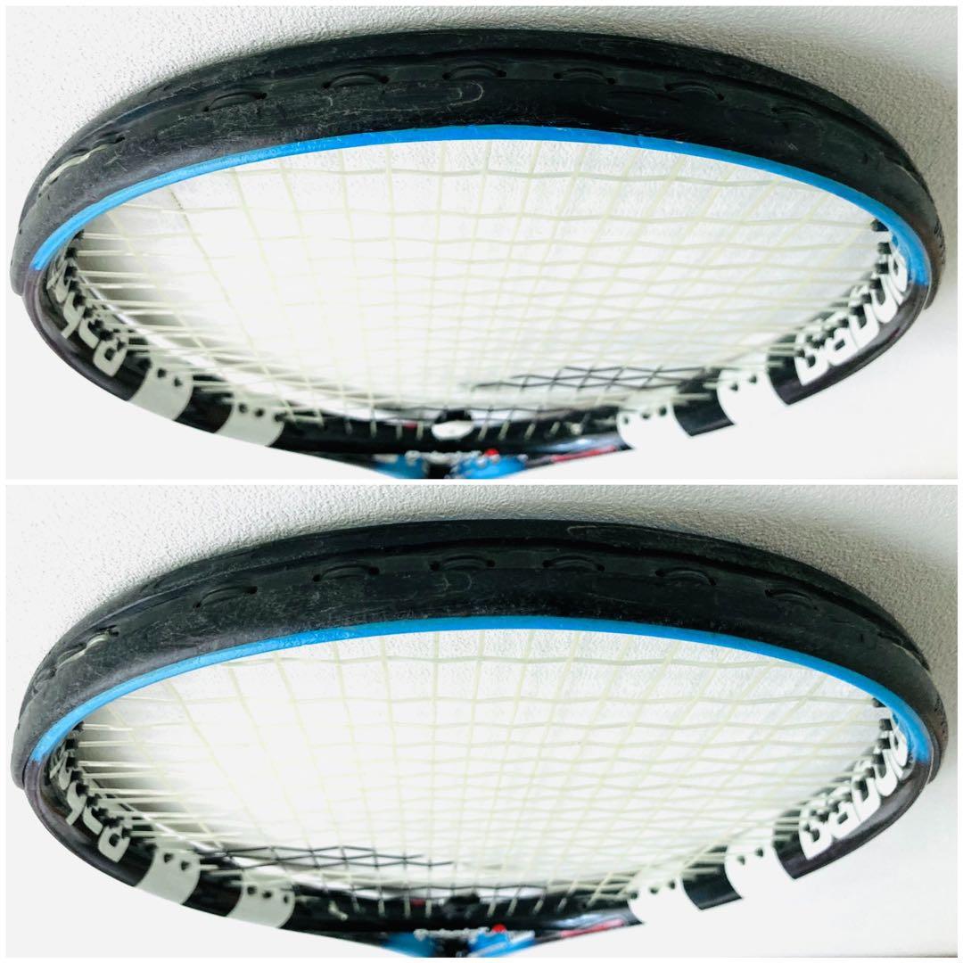 【希少】バボラ『ピュアドライブチーム』テニスラケット／G2／ブルー／初心者／美品