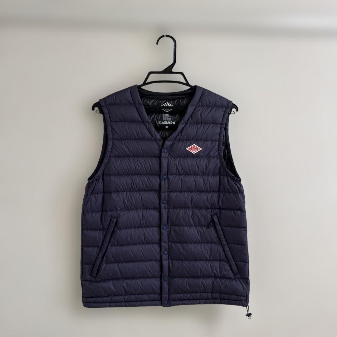DANTON ダントン　ベスト　インナーダウン　ネイビー　サイズ38 (M相当)