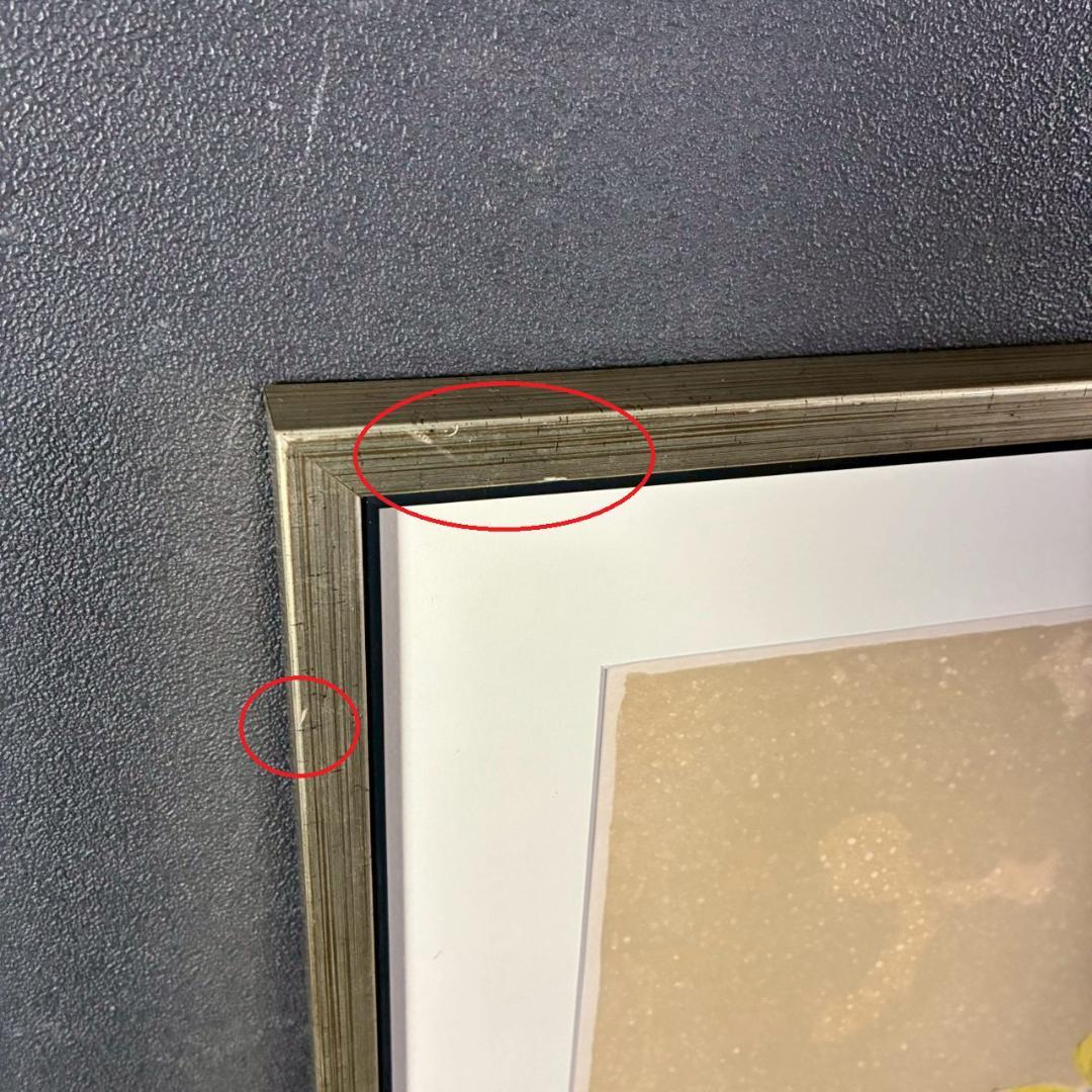 美品 ポール・アイズピリ「果物のある静物」リトグラフ 直筆サイン入 額縁入り