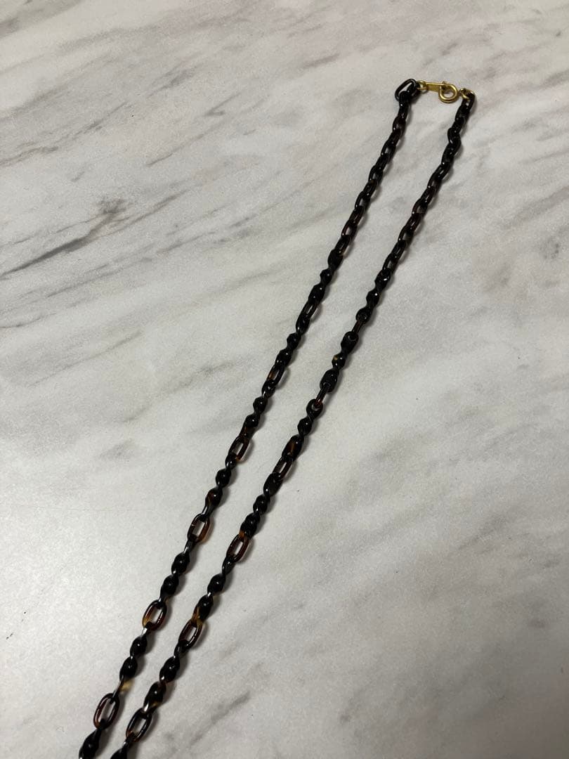 本鼈甲　べっ甲　ペンダントロングネックレス