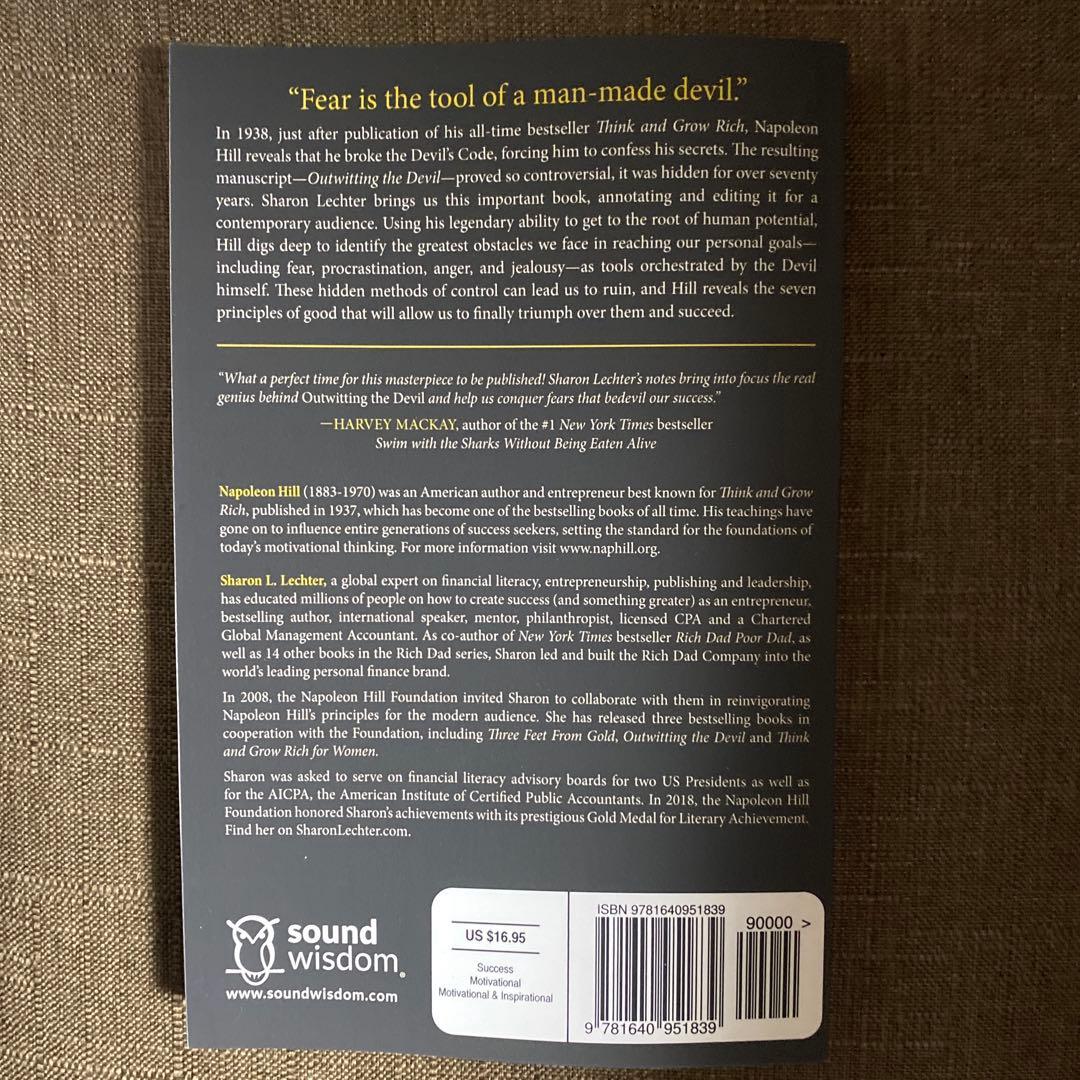 洋書　Outwitting the Devil 悪魔を出し抜け　ナポレオンヒル