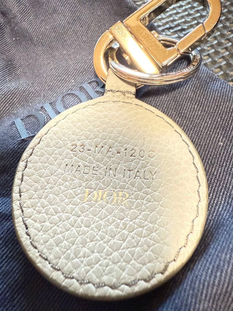 ディオール D-Touch キーホルダー　キーリング　シルバー