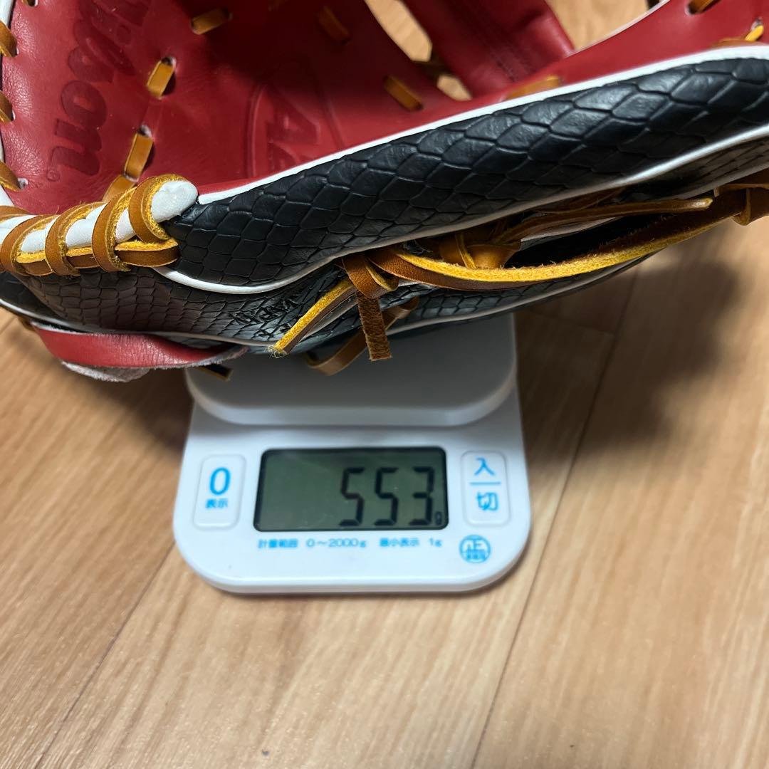 美品限定品Wilson A2K 1786 硬式内野手用グラブ ブラック×ブリック