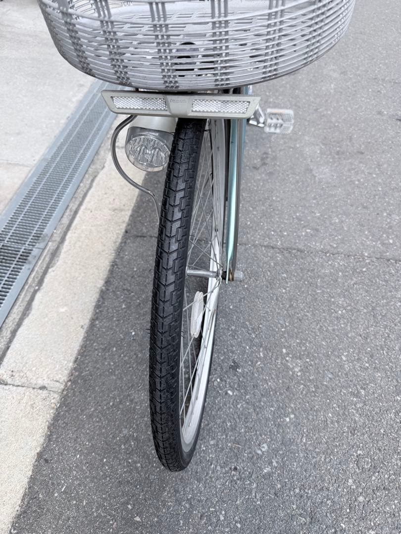 大阪府　パナソニック　水色 電動アシスト自転車 シティタイプ