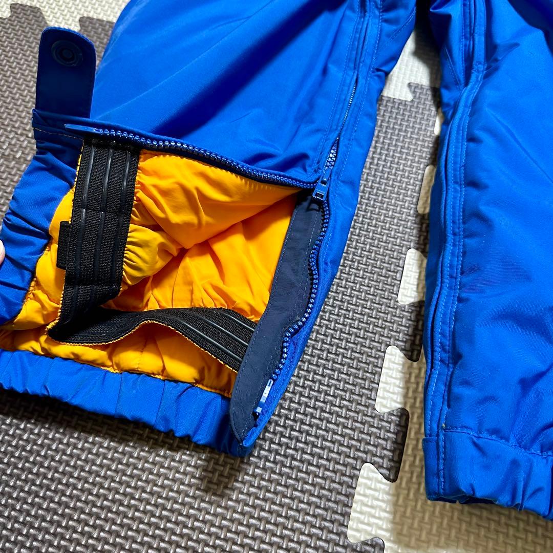 美品【mont-bell】キッズスノーウエア　ブルー系100