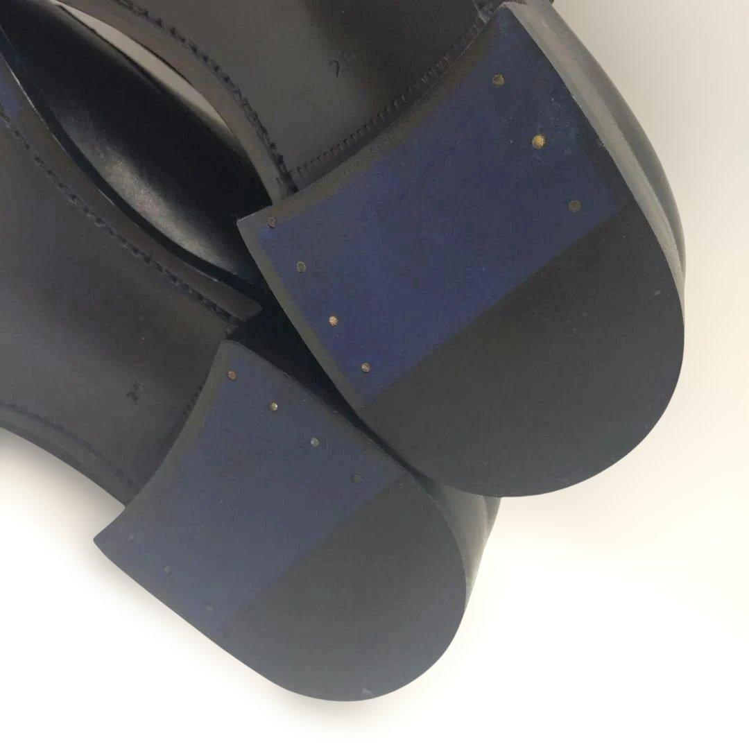 極美品 LANVIN COLLECTION 26cm ダブルモンク 黒ランバン