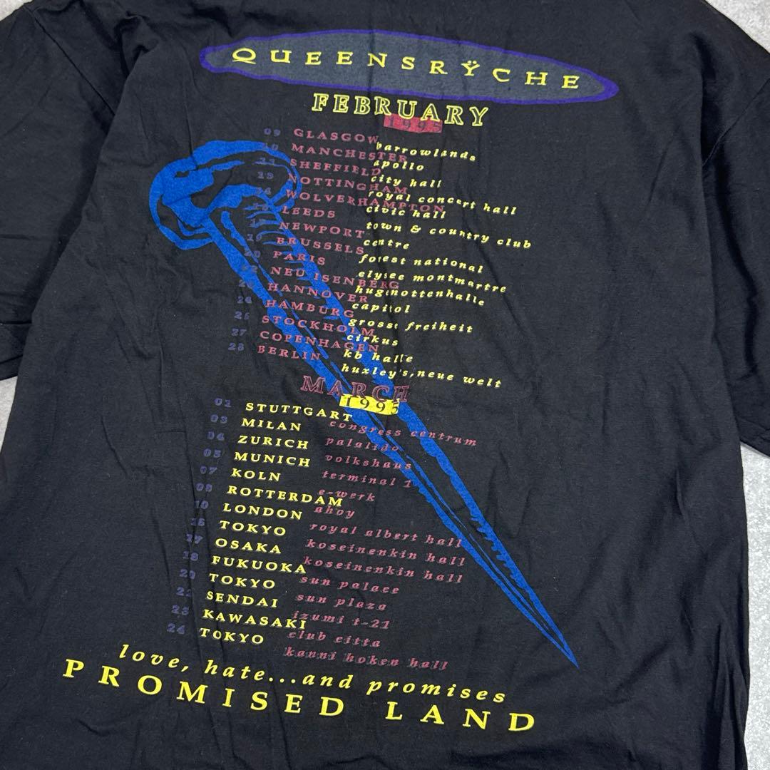 希少 90s 当時物 QUEENSRYCHE ヴィンテージ バンドTシャツ L