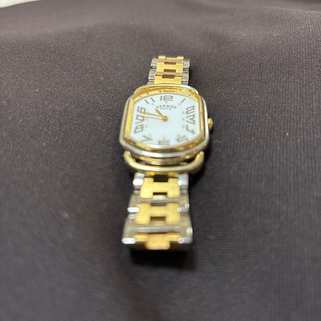 HERMES エルメス ラリー 腕時計 レディース 純正１コマ付き