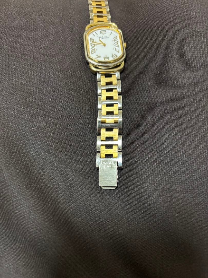 HERMES エルメス ラリー 腕時計 レディース 純正１コマ付き