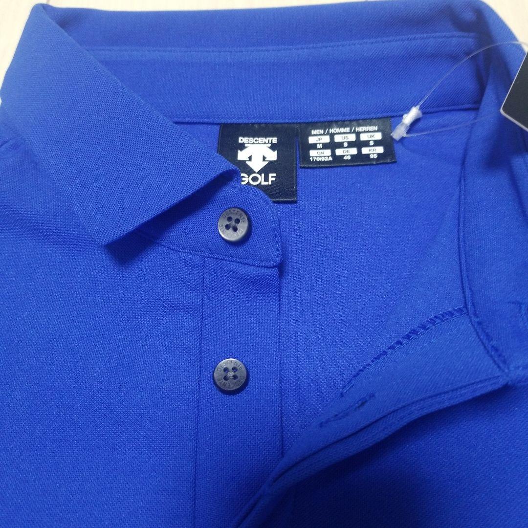 【入手困難】 デサントゴルフ ソロテックス 鹿の子 切替 半袖 ポロシャツ M
