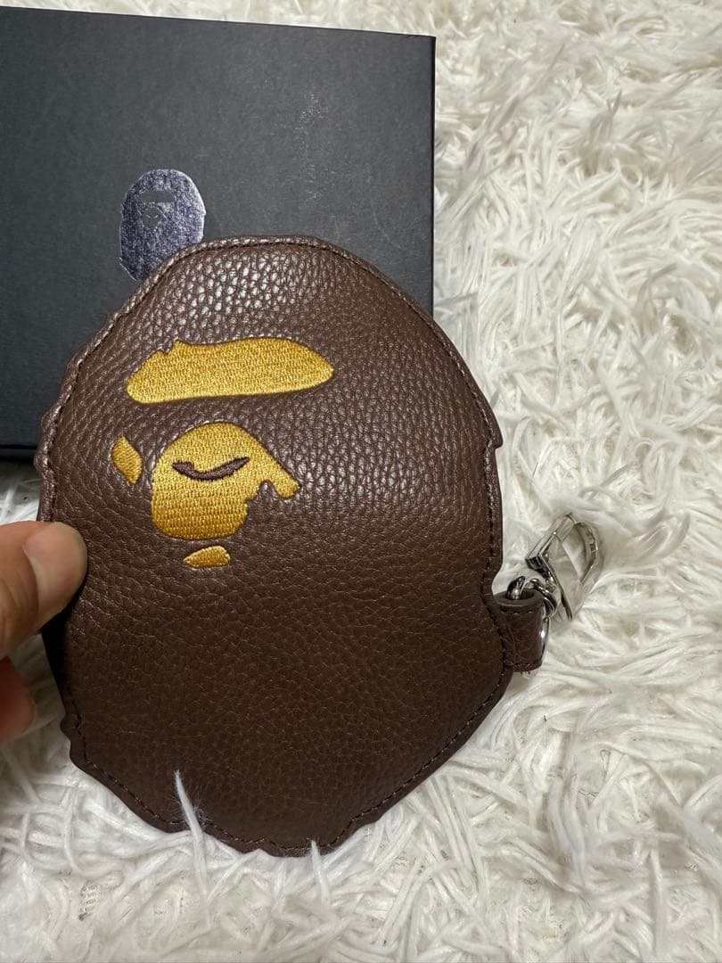 o*p様 ape レザー キーケース キーリング キーホルダー