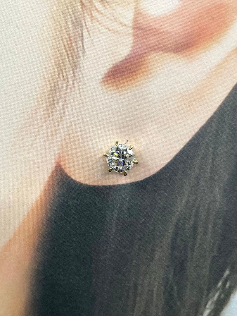 専用JL21★高級 大粒ダイヤモンド0.53ct K18 片耳ピアス