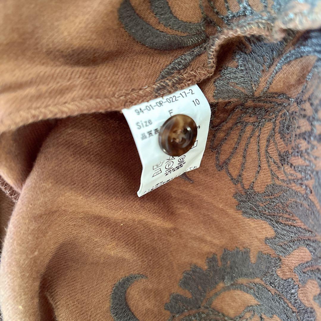 ✔️ didizizi ディディジジ オウム刺繍 ネルOP ワンピース ロング