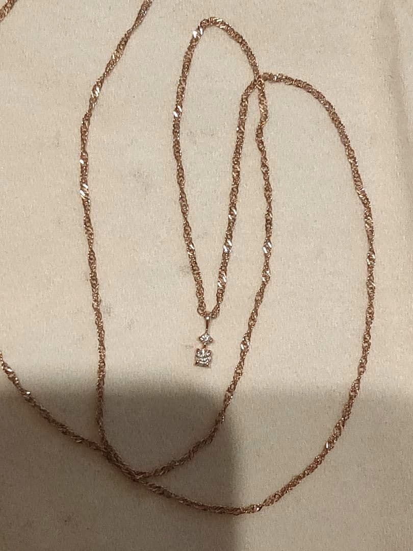 k10 Jouete スクリュー ダイヤモンドネックレス PG 0,03ct