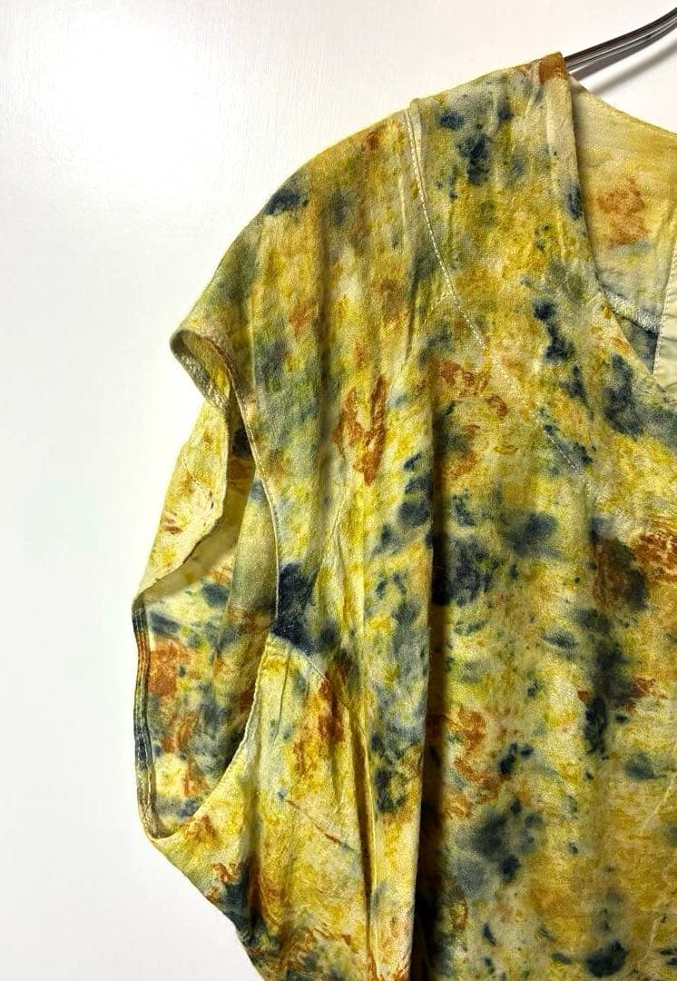 ANNTIAN 100% PEACE SILK S タイダイ風トップス