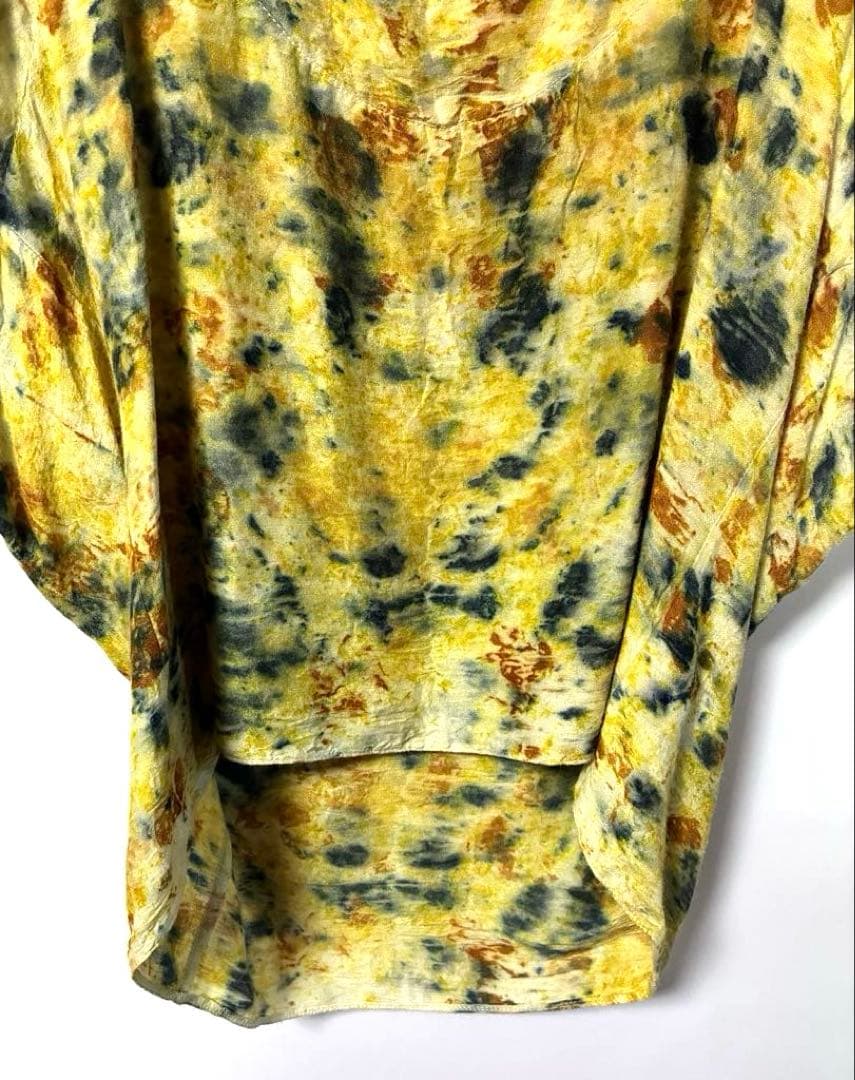 ANNTIAN 100% PEACE SILK S タイダイ風トップス