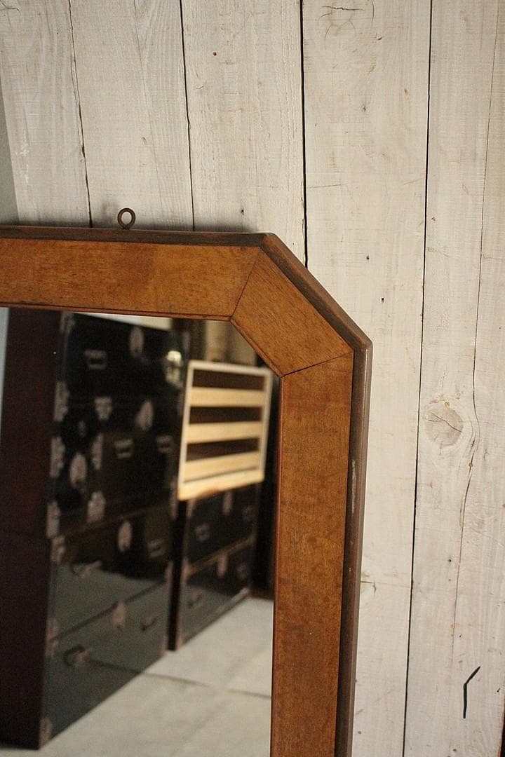 Y*Y様 アンティーク　大型の木枠ミラー