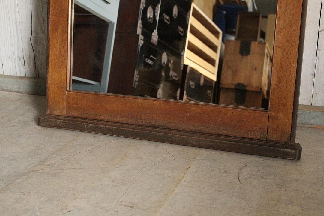 Y*Y様 アンティーク　大型の木枠ミラー
