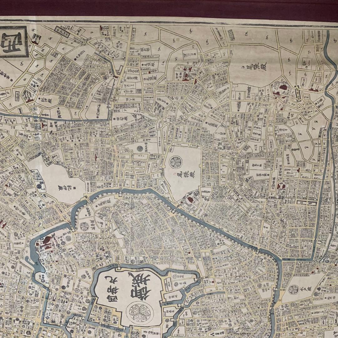 江戸城 大名屋敷地図 掛け軸
