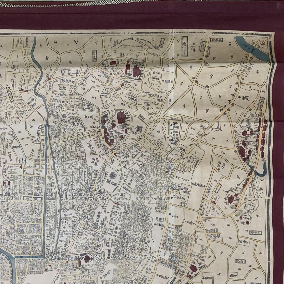 江戸城 大名屋敷地図 掛け軸
