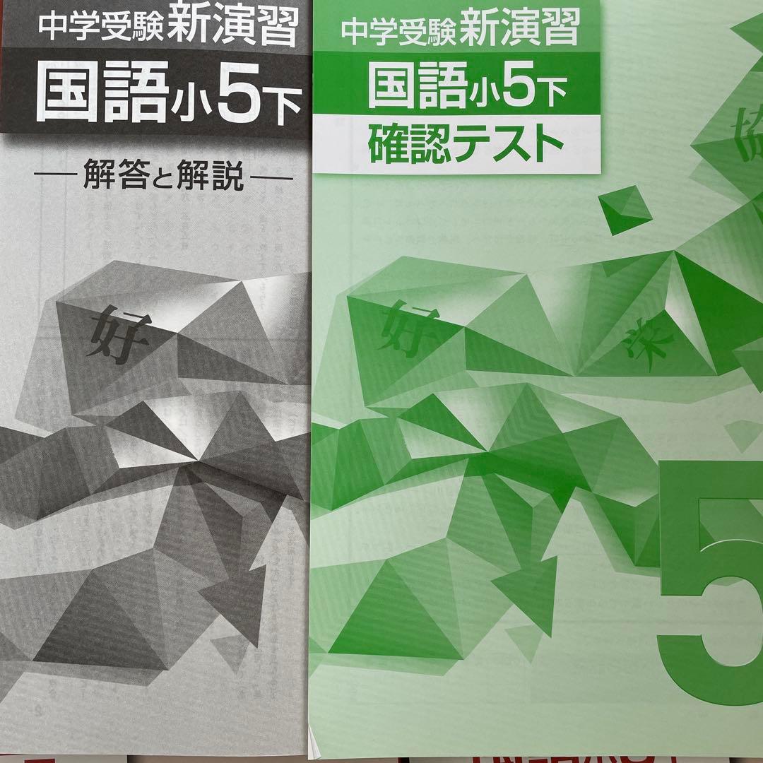 中学受験新演習 漢字日記 上下 国語小5上 下