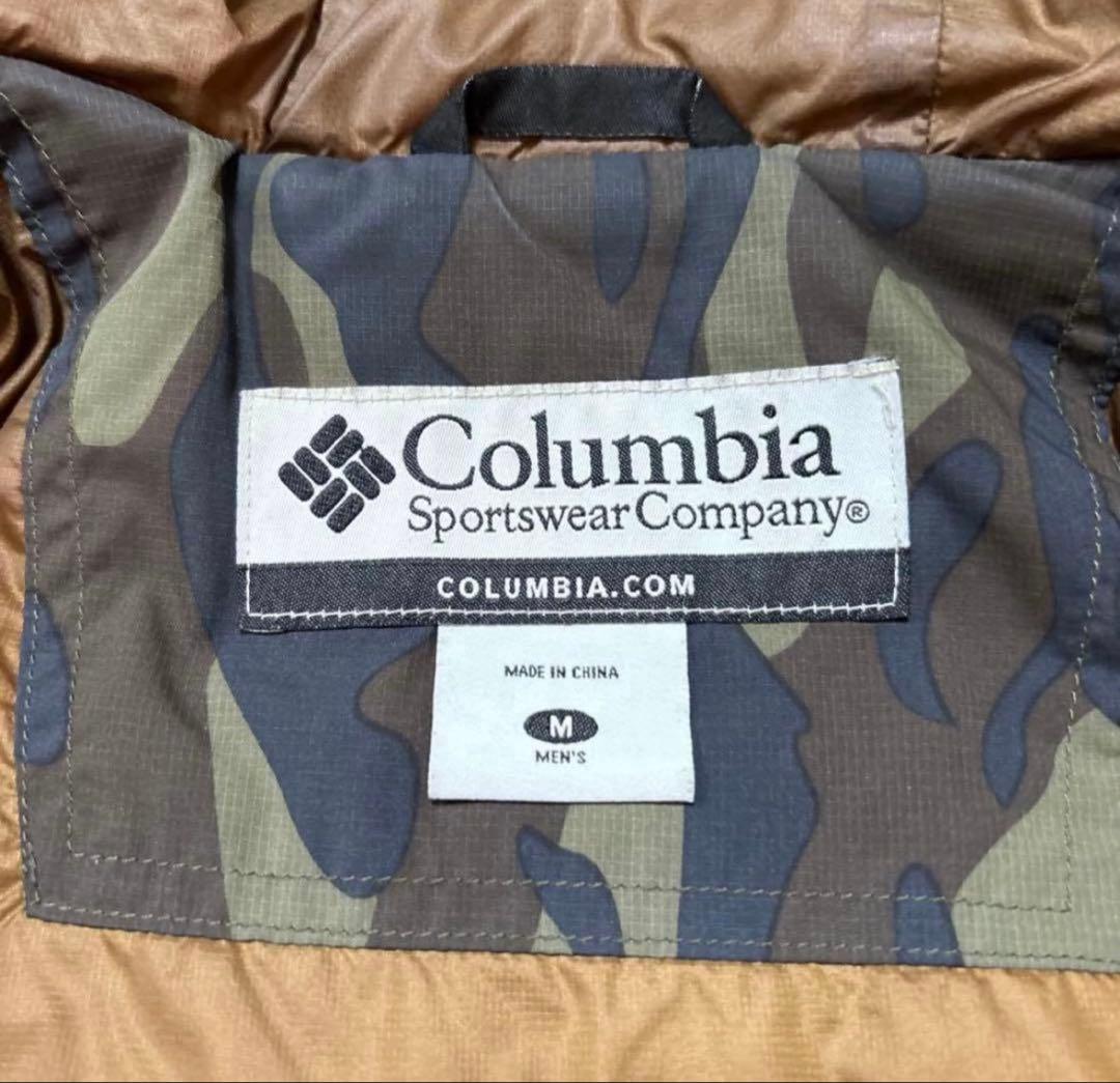 00s Columbia hooded puffer jacket カモフラ