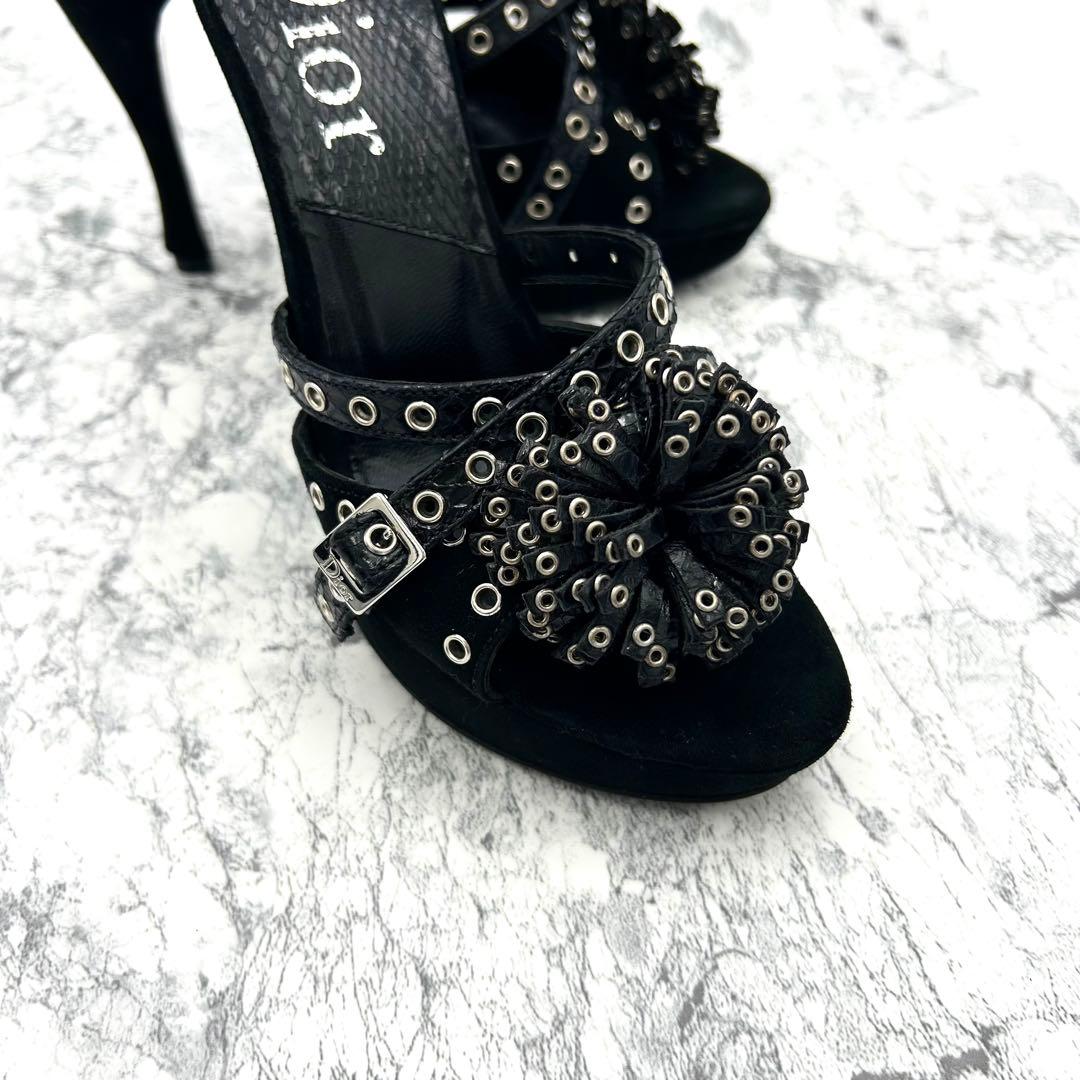 美品✨ Dior ミュール パイソン ベルト