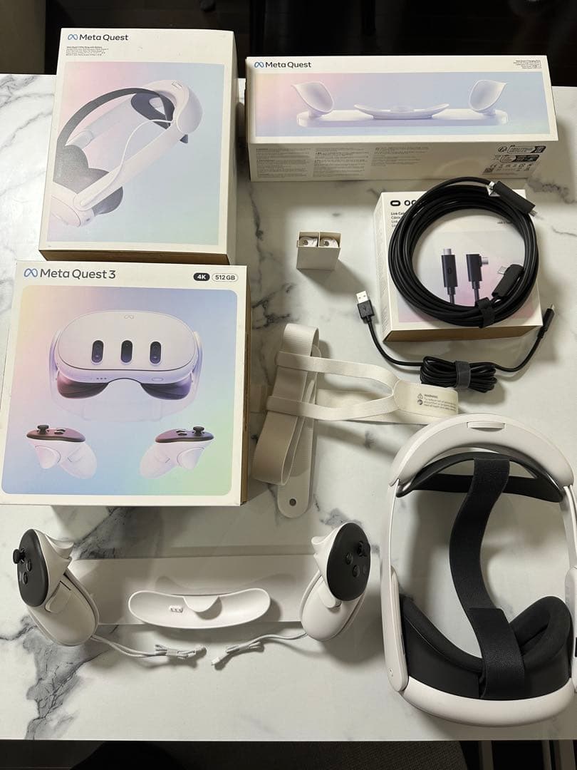  quest3 512GB+正規品付属アクセサリ3点セット