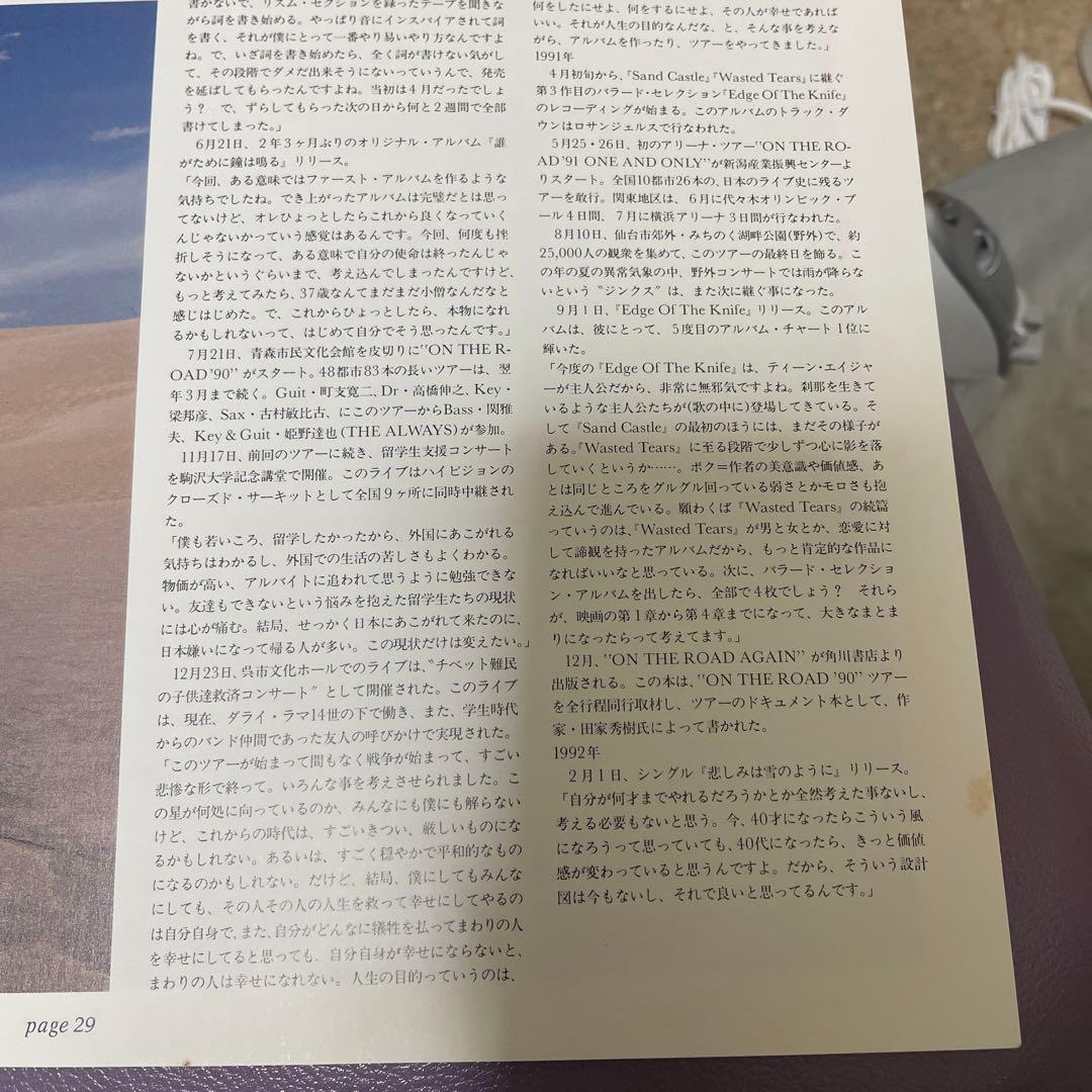 浜田省吾　渚園1988 A PLACE IN THE SUN パンフレットとLD