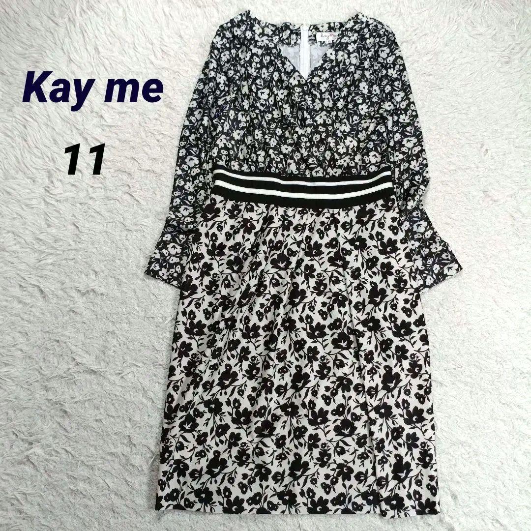 極美品✨ケイミー　カシュクール ワンピース　11　フラワープリント