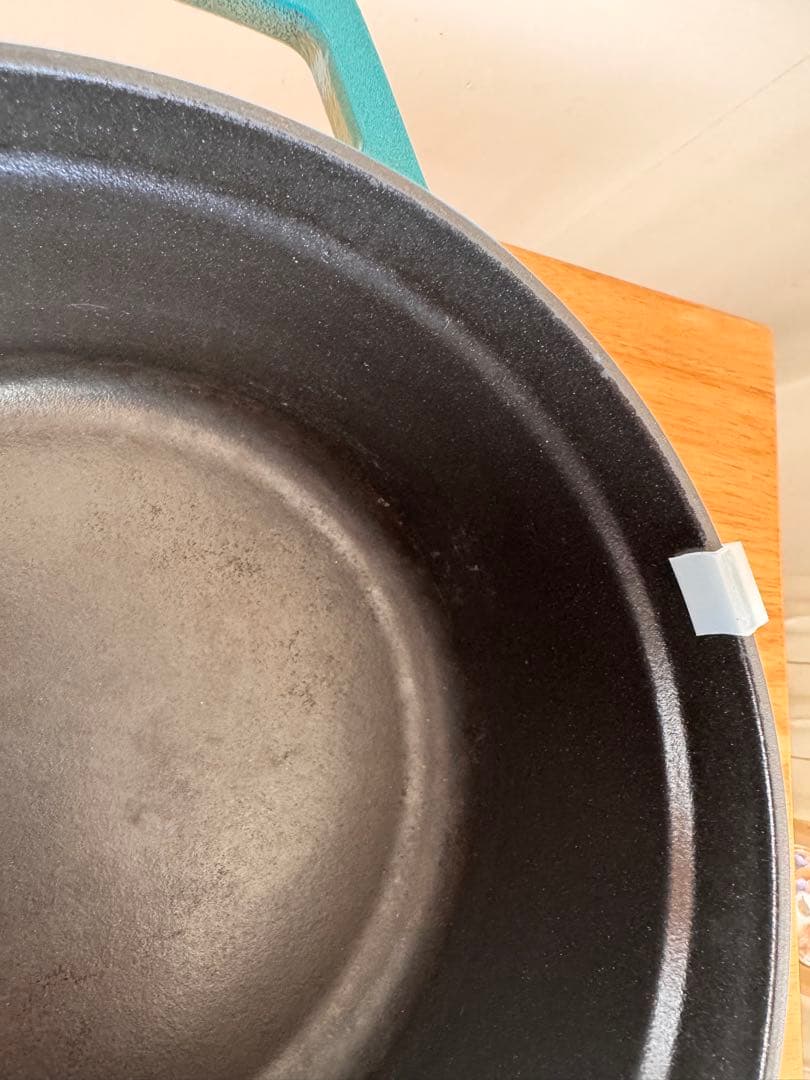 used品　【STAUB】ストウブ ココット 22cm ミント 限定カラー