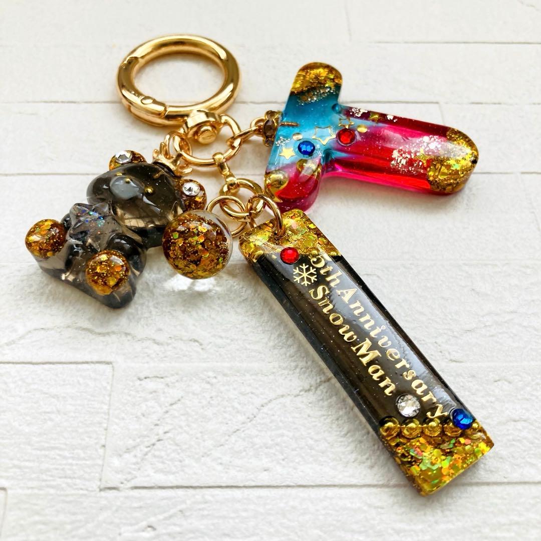 タカママページ　名入れチャーム　レジンキーホルダー5点