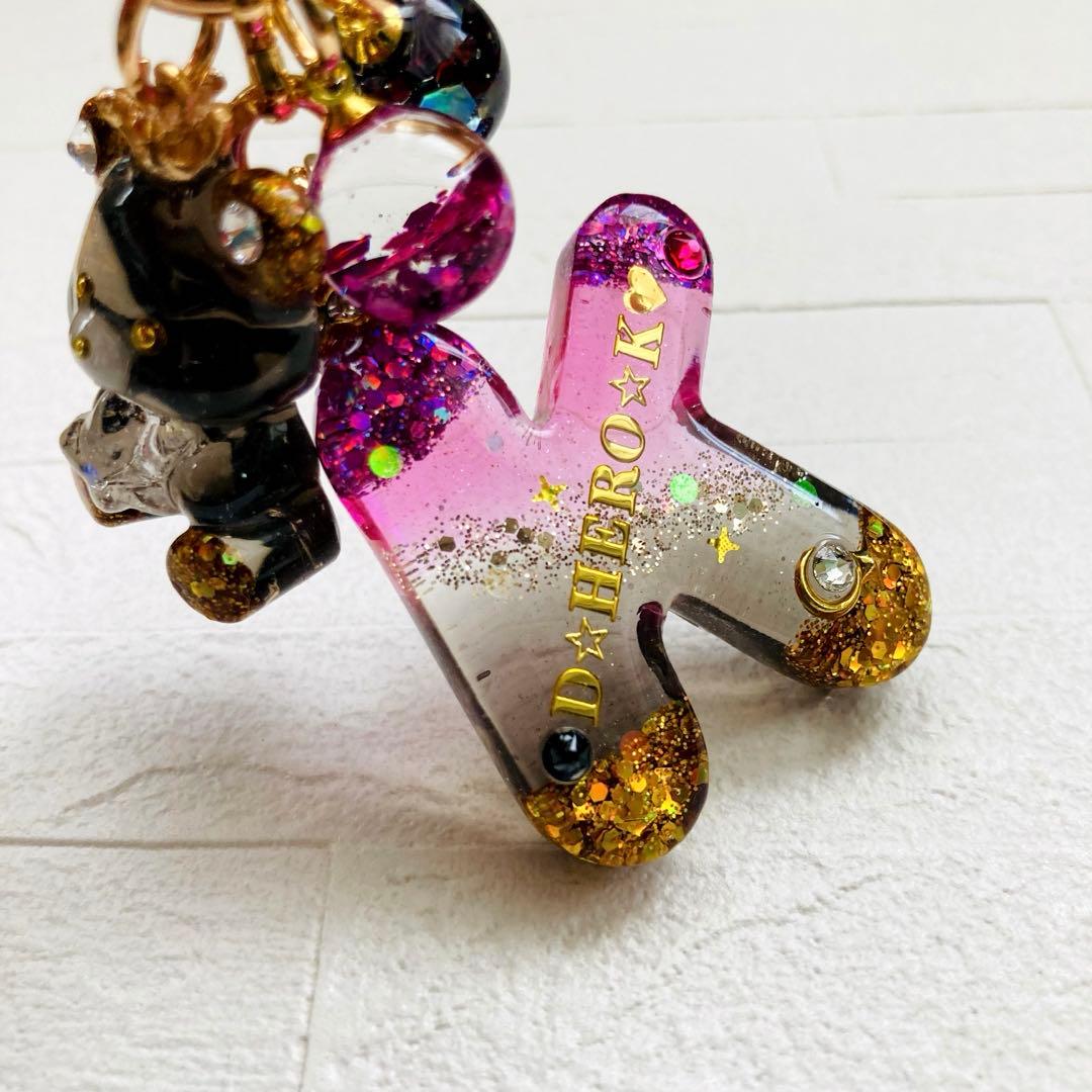 タカママページ　名入れチャーム　レジンキーホルダー5点