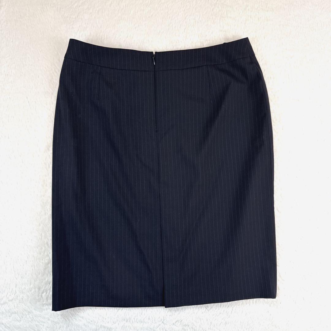 極美品　I.M.G.N　洋服の青山　レディーススーツ　大きいサイズ　ネイビー