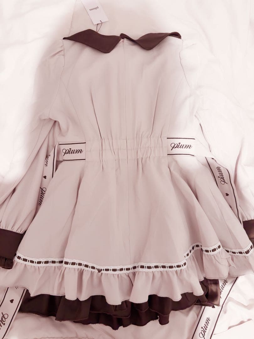 pium melty chocolateフレアミニワンピース