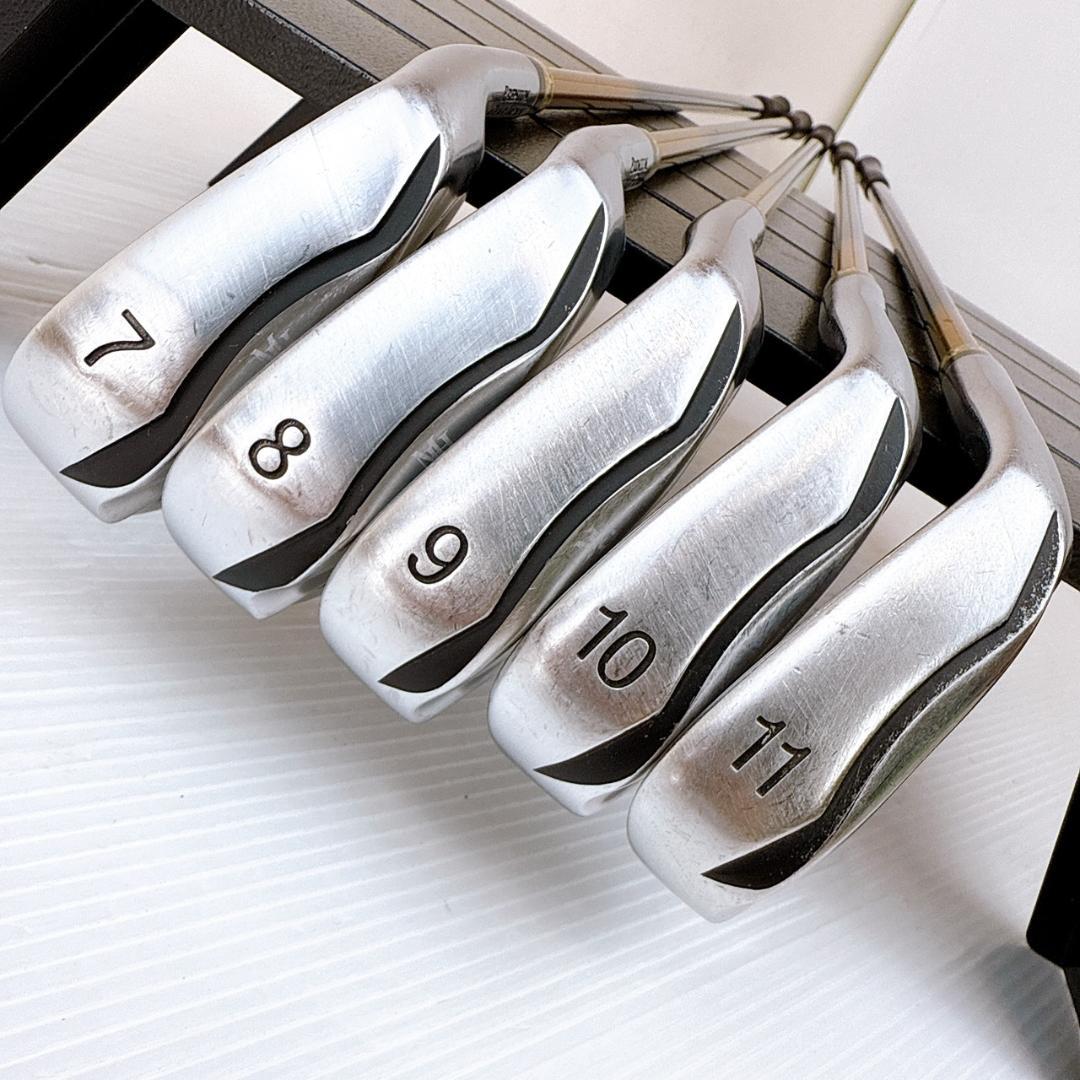 本間睦（ホンマムツミ）　MH626　アイアンセット　5本　純正カーボン（R）