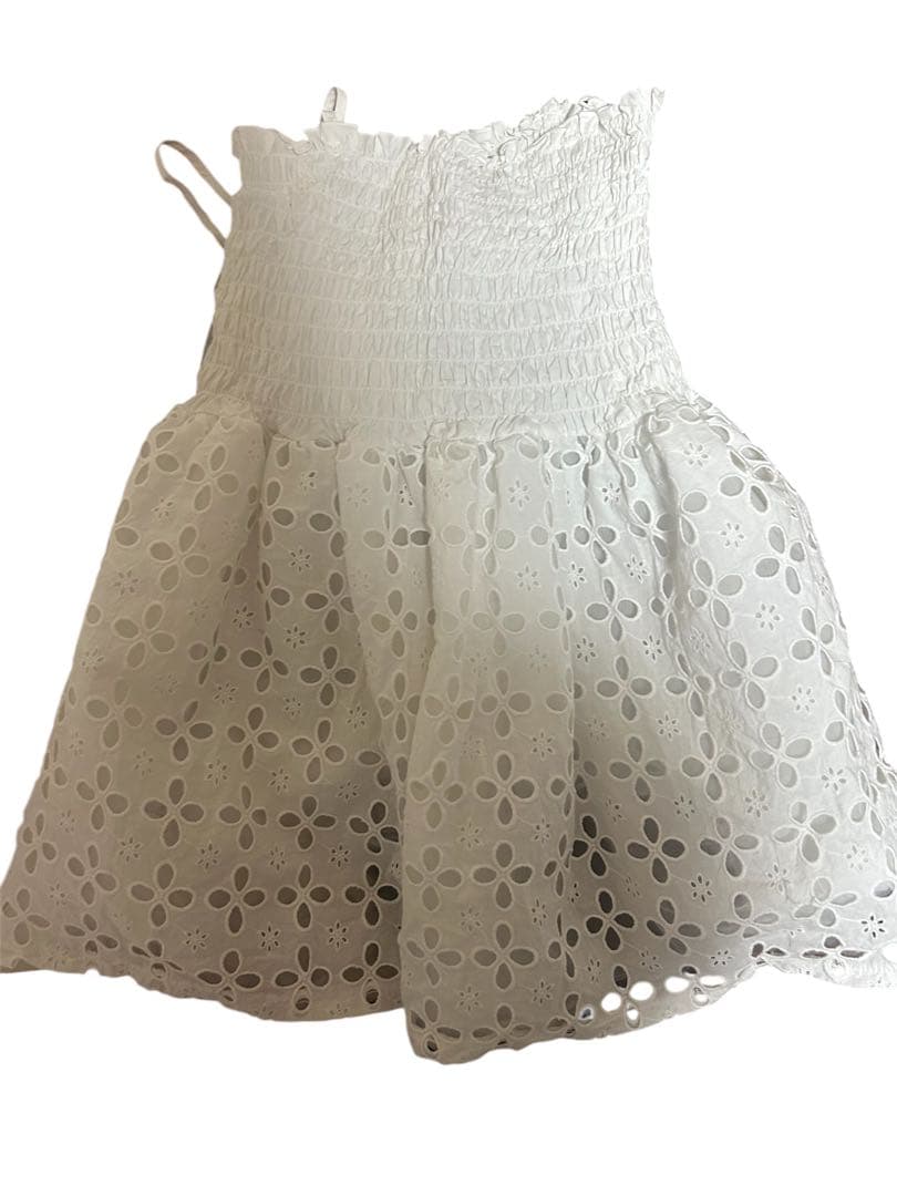 poppy コットンレースボリュームキャミ　あさぎーにょ