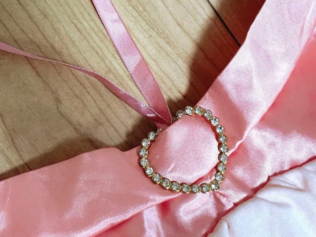 GOLDS♡ビジュー付きハートバックル♡ピンクグラデーション♡ホルタートップス