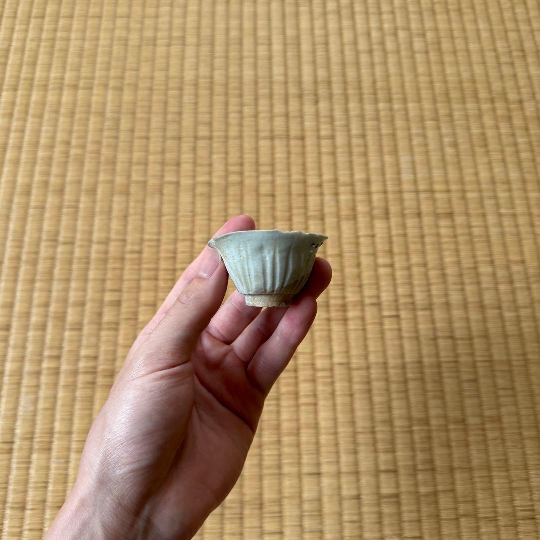 初期伊万里 鎬文 盃 ぐい呑み 江戸時代 陶片 古唐津 古伊万里 古美術