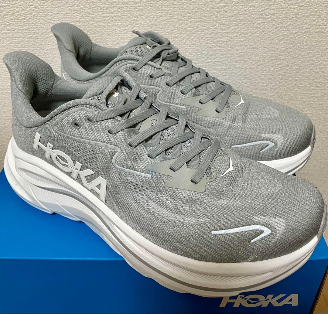 ワ*イ様 HOKA CLIFTON10 クリフトン10グレー28.5CM