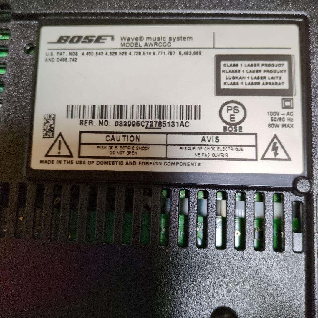 Bose WAVE MUSIC SYSTEM完動品 純正リモコン、コード、取説