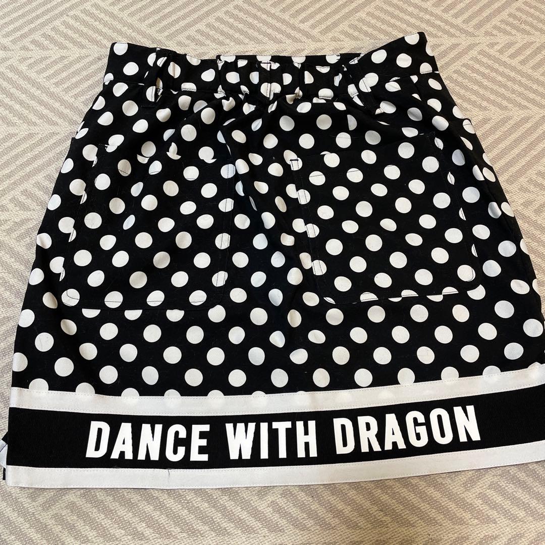 ダンスウィズドラゴン❣️ドットゴルフスカート美品