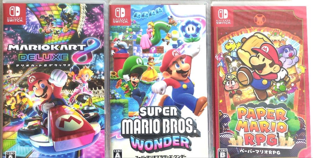 任天堂スイッチ　マリオソフト3本セット