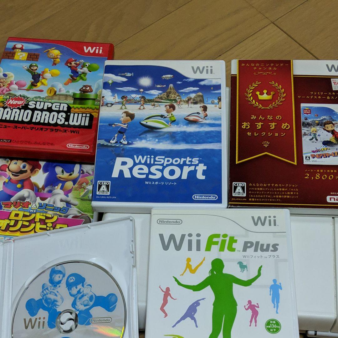 wii本体とソフト6本 バランスボード(セット販売)