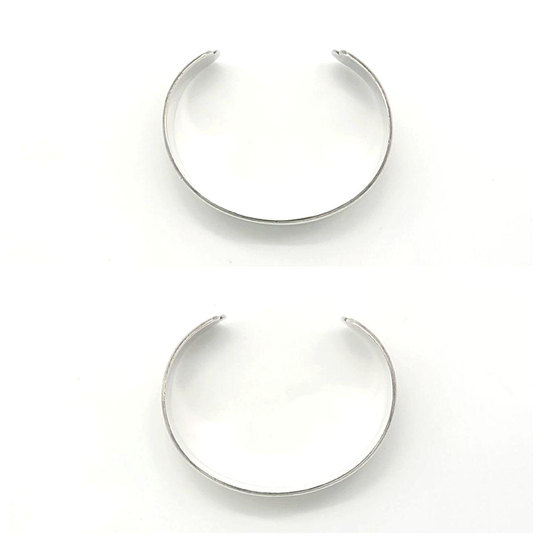 TIFFANY K14×925 ツイストロープ カフ ダブルライン バングル