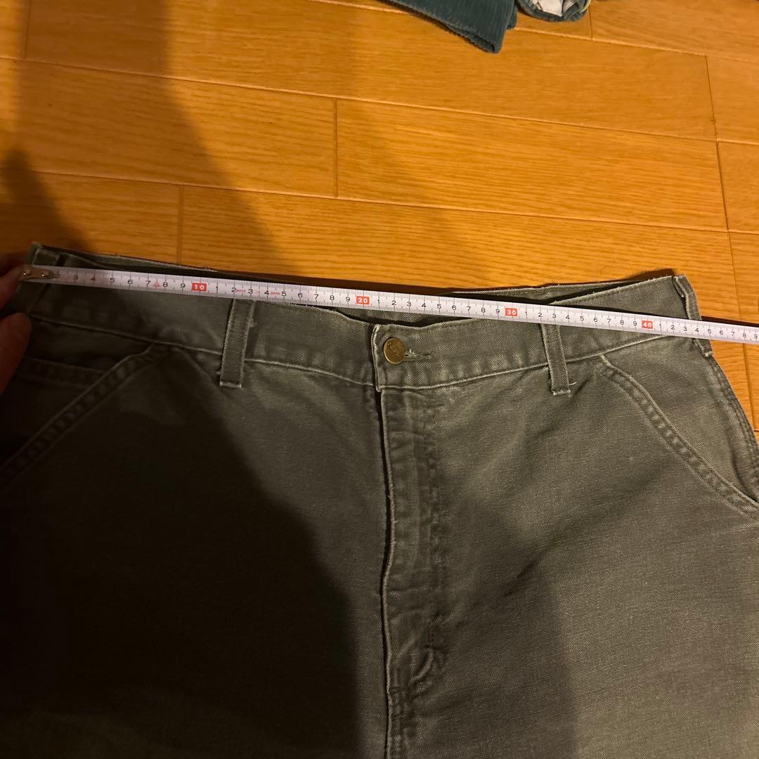 グレー カーゴスタイル ワークパンツ