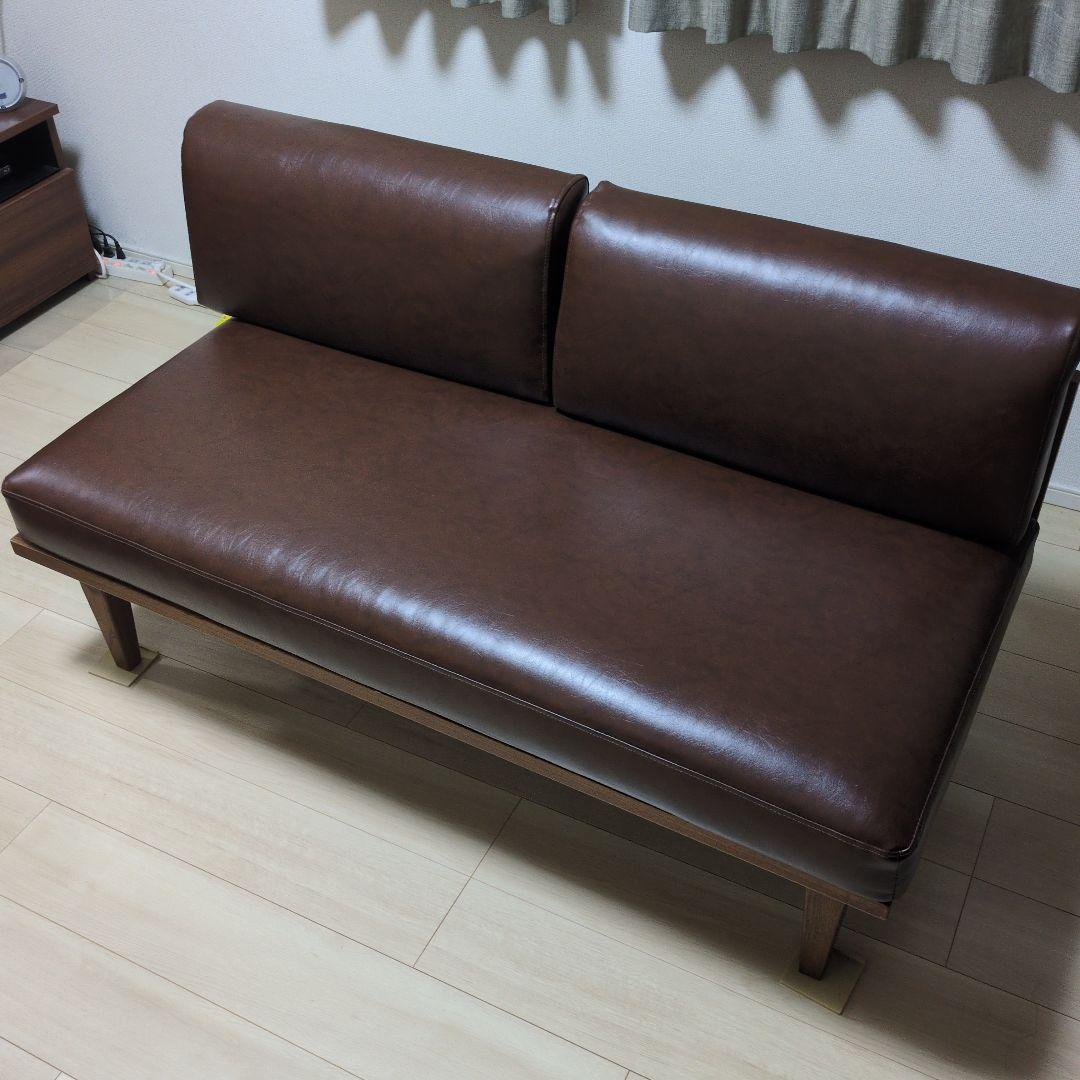 ◆unico◆wick◆2人掛けソファ◆ブラウン◆ウニコ◆ウィック◆チェア