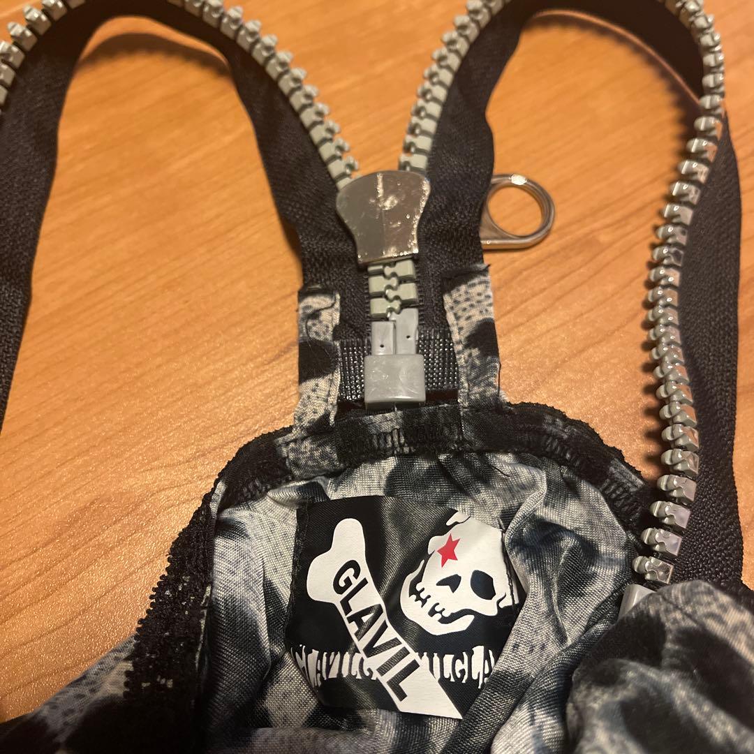 GLAVIL キャミソール　ビッグジッパー　ヒョウ柄