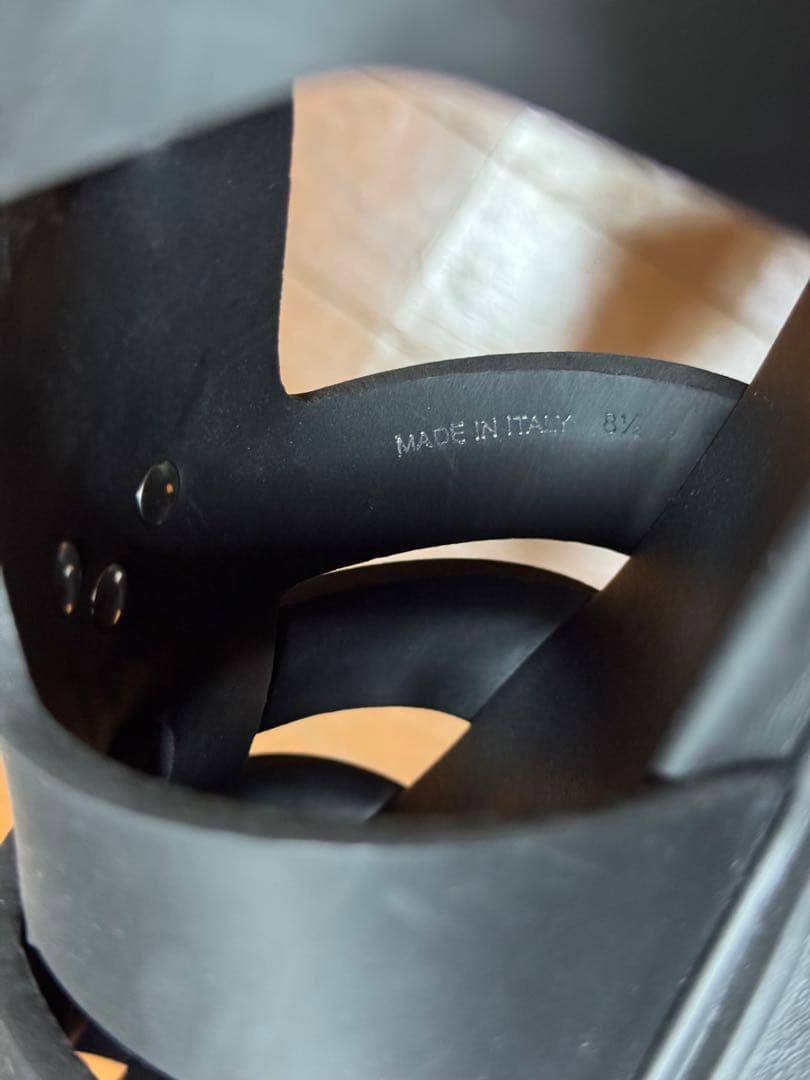 PRADA ブラック サンダル モノリス 厚底 UK8.5